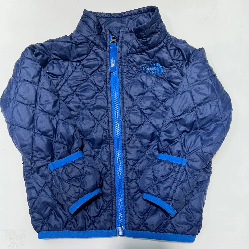 The North Face ThermoBall Quilted Puffer Jacket Navy Blue Toddler 12-18 Months